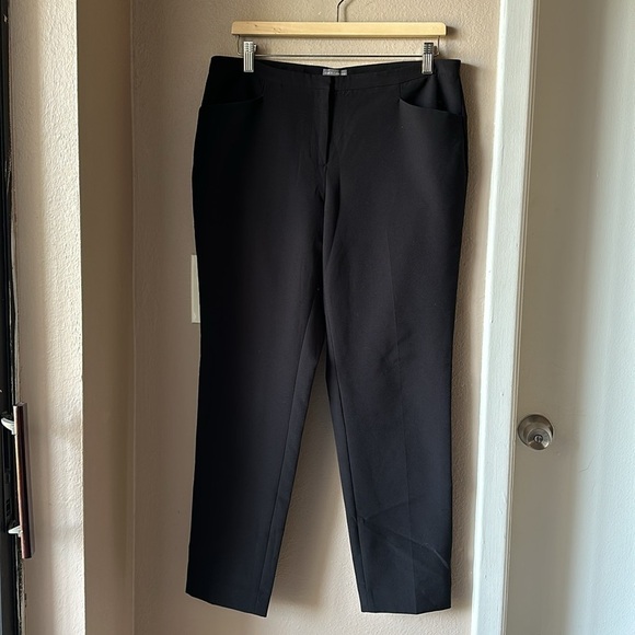 VINCE CAMUTO Black Tapered Trouser Pants - Picture 2 of 7